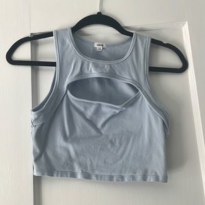 Garage baby blue halter top - size small